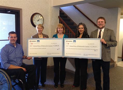 Bmo Harris Bank Provides Stepping Stone For United Way Of Walworth County