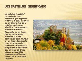 Los castillos medievales