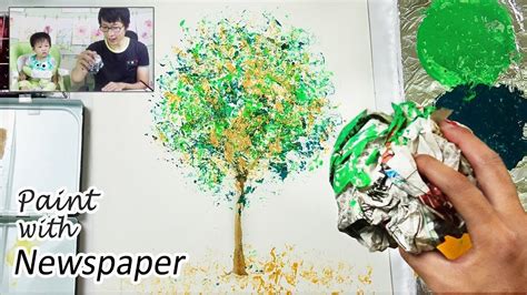 Crumpled Newspaper Painting Technique For Beginners Heimtextil 2018