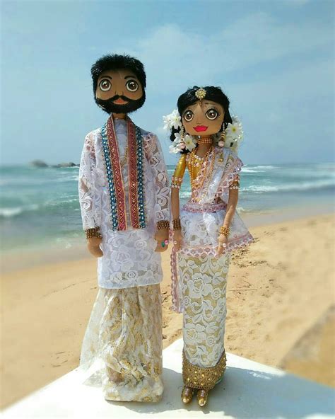 Wedding Dolls Set Indian Bride And Groom Custom Wedding Rag Dolls Etsy