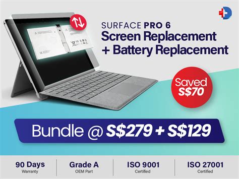 Surface Pro 6 Screen Battery Repair Bundle Digital Hospital