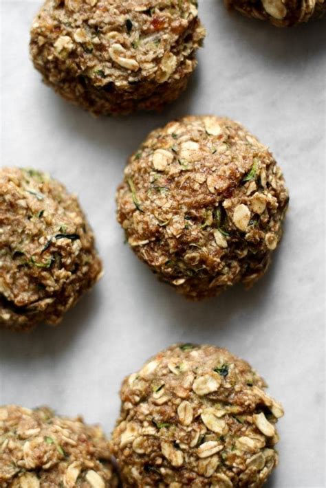 This cookie recipe uses raw honey which can easily be replaced with maple syrup or agave nectar. Chewy Oatmeal Zucchini Cookies - Nourished by Caroline ...