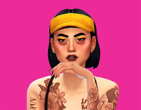 The Sims 4 Maxis Match Custom Content Museberries Tired Face