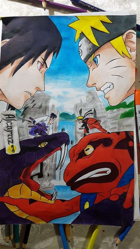 Sasuke Vs Naruto Dibujarte Amino