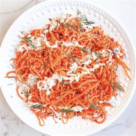 Mediterranean Spiralized Carrots The Celiac Hacks