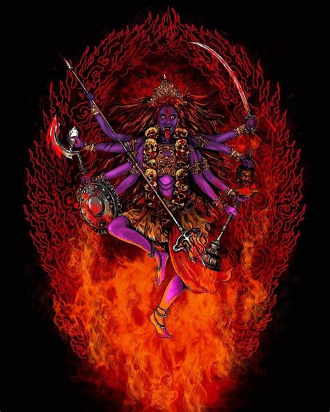 Mother Kali Divine Mother Kali Hindu Hindu Art Kali Goddess Black