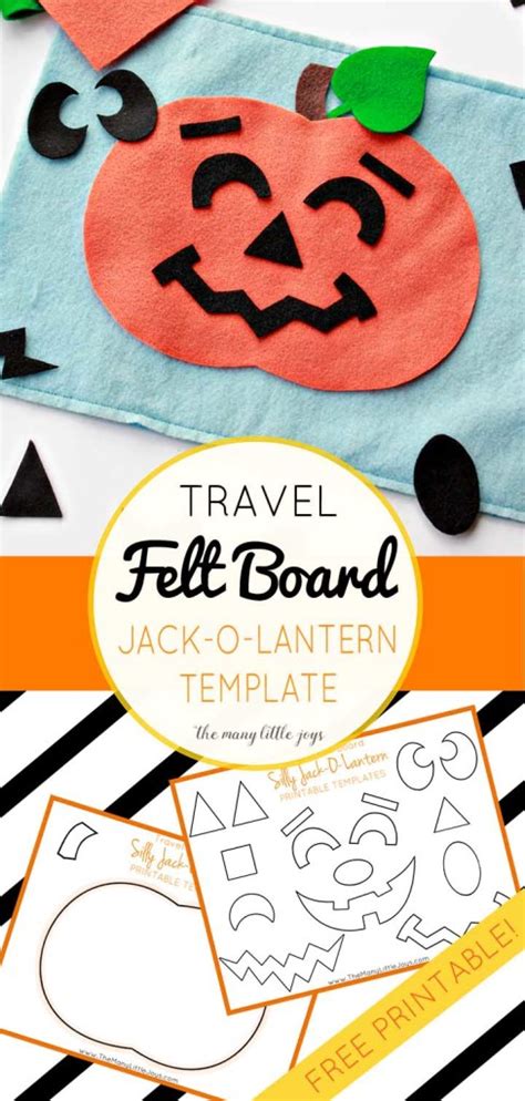 travel felt board silly jack  lantern play set