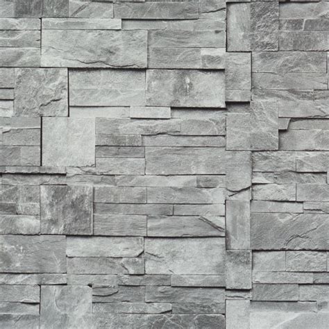 Free Download Faux Stone Wallpaper Grey Sample Contemporary Wallpaper