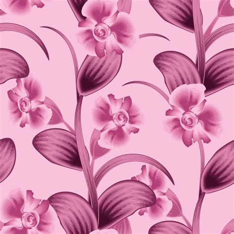 Pink Abstract Flower Background Vector Design Decorative Seamless