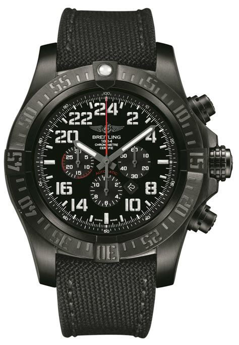Breitling Super Avenger Military Limited Series Watch With 24 Hour Time