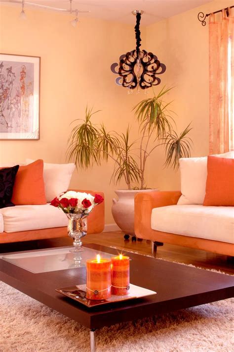 27 head turning orange living room designs photo gallery home awakening