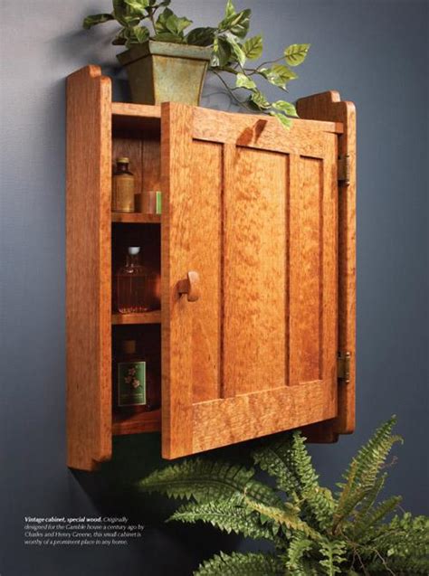 Greene And Greene Medicine Cabinet Woodworking Project Woodsmith Plans