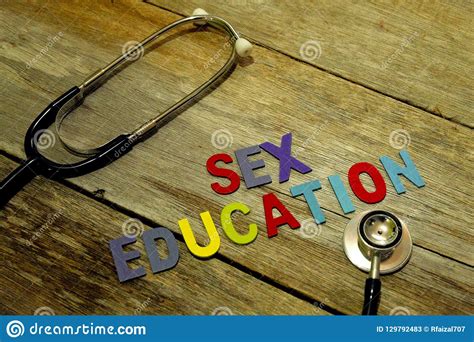 Word Sex Education Colorful Wooden Alphabet Letters Set And Stethoscope