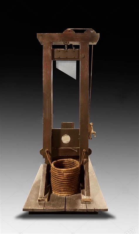 Model Of Guillotine Used During The French Revolution 1789 1799 In