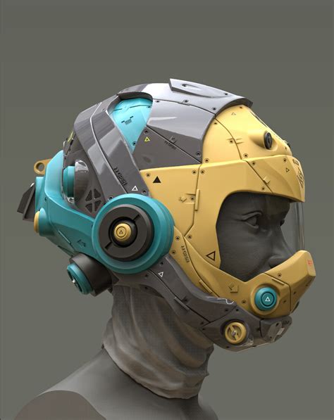 Helmet Concepts On Behance Helmet Concept Futuristic Helmet Armor