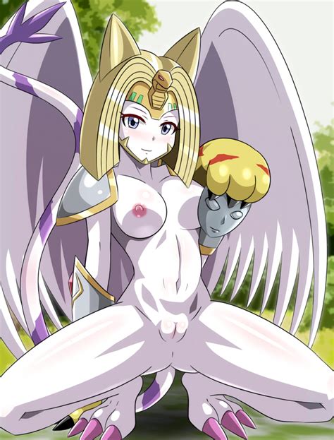 Rule Areolae Blue Eyes Blush Breasts Digimon Female. 