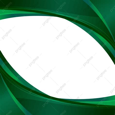 Transparent Curve Vector Hd Images Green Wavy Shapes On Transparent