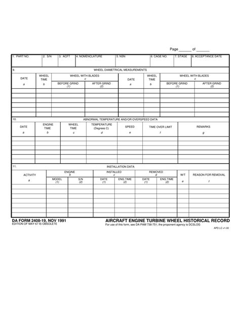Da Form 2408 19 Fill Out Sign Online And Download Fillable Pdf