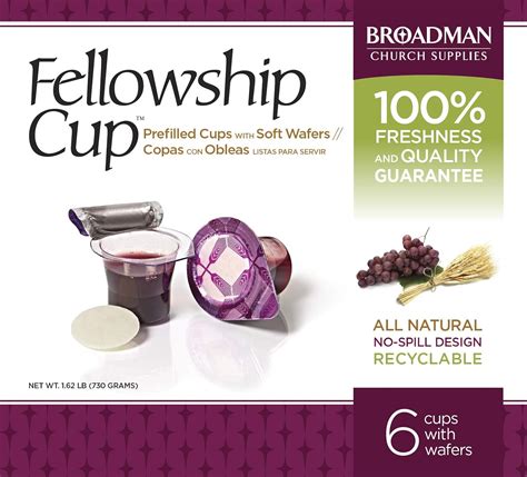 Fellowship Cup Prefilled Communion Cups 6 Count Box Uk