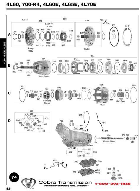 4l80e Transmission Parts Diagram