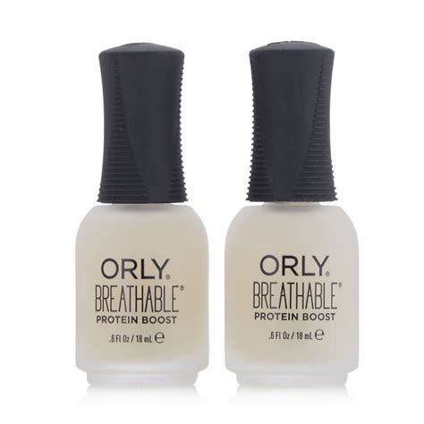 Orly Breathable Protein Boost Nail Strengther 18ml Duo Qvc Uk