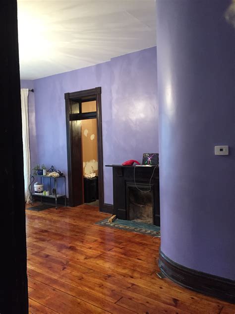 Room In Progress The Dining Room Wall Color Is Persian Violet By