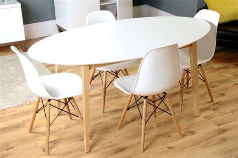 Square tables are often used for smaller dining spaces. Hackney White Oak Mid Century Oval Dining Table | I Love Retro
