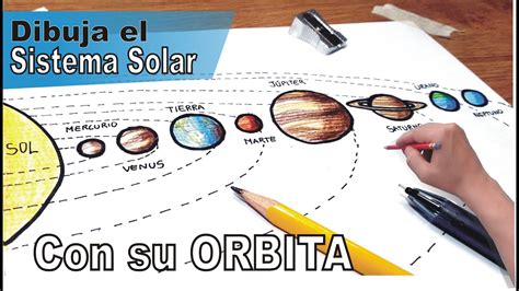 Como Dibujar El Sistema Solar Dibujo Del Sol Y Los Planetas La Tierra