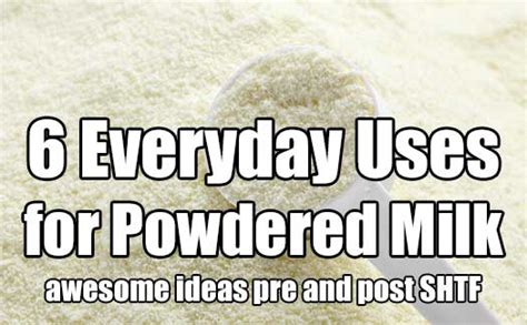6 Everyday Uses For Powdered Milk Shtfpreparedness