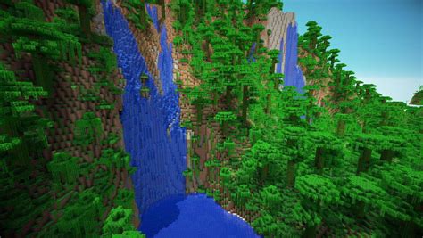 Jungle Waterfall Jungle Waterfall 11 300x169 Minecraft Jungle