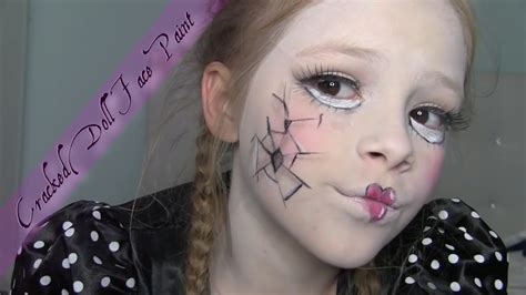 Kids Face Paint Cracked Doll Youtube