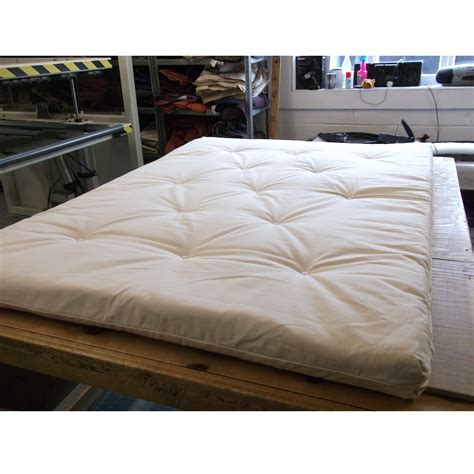 Futon sofa bed mattresses made from natural fibers, factory direct. Monk Futon Roll | Large single or double | Roll up futon
