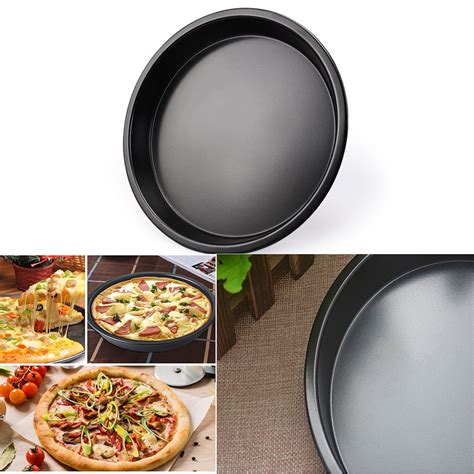 Siaonvr 7inches Useful Round Deep Dish Pizza Pan Non Stick Pie Tray