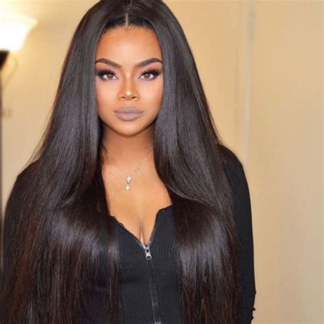 Full Lace Human Hair Wigs For Black Women Brazilian Virgin