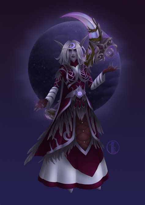 Artstation Female Night Elf Balance Druid From World Of Warcraft