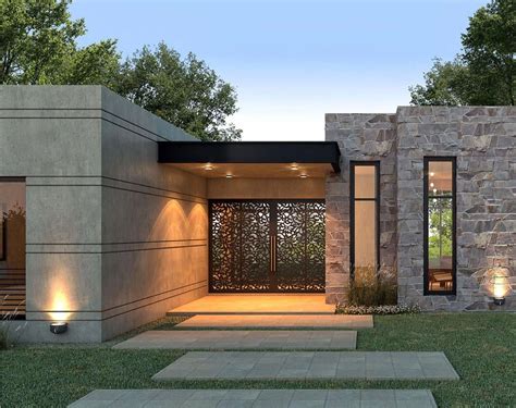 19 The Most Beautiful Modern House Entrance Designs