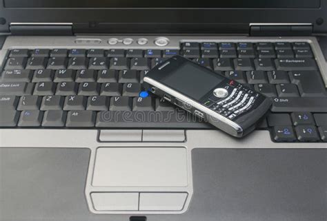 Laptop And Mobile Phone Stock Photo Image Of Personal 6106404