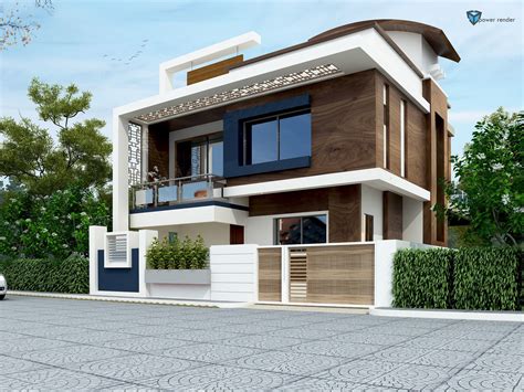 Modern 2 Story House Exterior Design