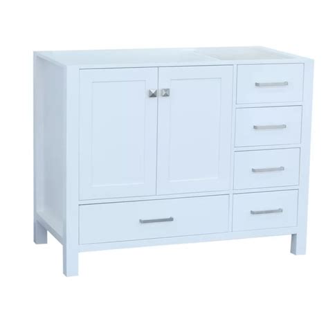 Rated 0 out of 5 stars based on 0 reviews. Ariel Bath Cambridge Left Offset 42 Single Bathroom Vanity ...