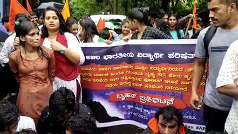 Mangalore Today Latest Main News Of Mangalore Udupi Page Udupi Abvp Stages Protest