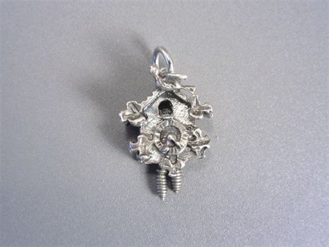 Vintage Sterling Cuckoo Clock Charm Movable Etsy Jewelry Vintage