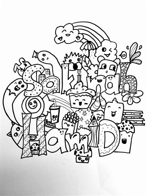 Cara Melukis Doodle Art Tutorial Lengkap Cara Membuat Doodle Art