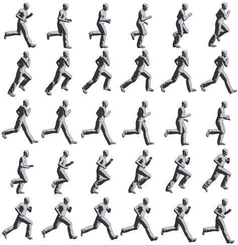 Running Animation 2d Sprite Sheets Png Free Transparent Png Clipart