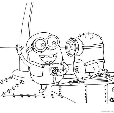 Minions Coloring Pages Tv Film Minion Lance Smoking A4 Printable 2020