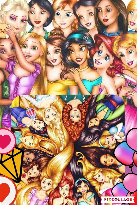 Modern Disney Princesses Collage Disney Princess Fan Art Disney