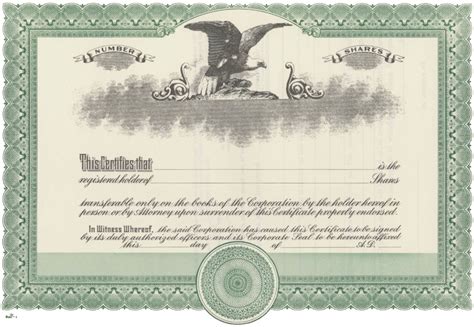 Blank Stock Certificates Printable Printable World Holiday