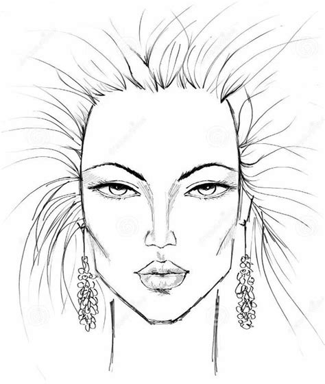 Face Drawing Template At Explore Collection Of