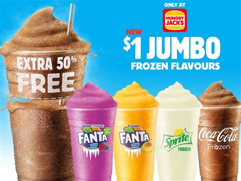 Deal Hungry Jack S Large Frozen Coke Frozen Sprite Frozen Fanta Frugal Feeds