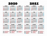 Free Printable 2020 And 2021 Calendar | Free Letter Templates