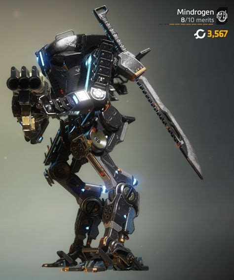 Ronin Prime In Stoic Dark Robot Concept Art Titanfall Robots Concept